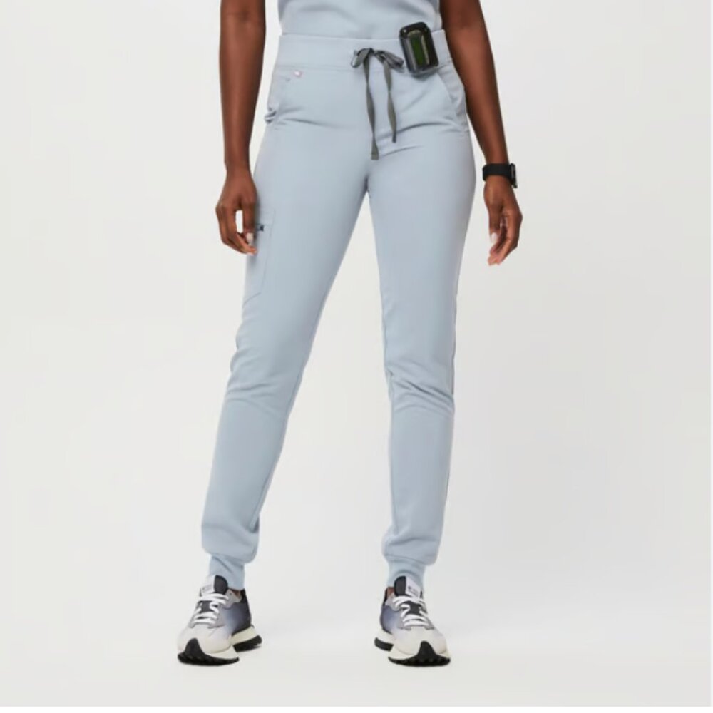 Dusty Blue Fig Scrub Bottoms XS